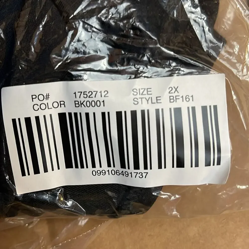 J. Crew Full Coverage Bikini Briefs in Black Size 2X‎ NWT